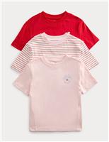 3 Pack Pure Cotton Seaside Tops (2-8 Yrs)