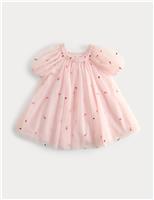 Pure Cotton Floral Embroidered Dress (2-16 Yrs)