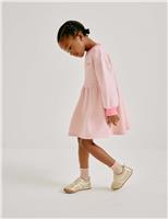 Cotton Rich Slogan Sweat Dress (2-8 Yrs)