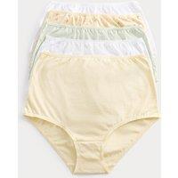 M&S 5pk Pure Cotton Full Briefs Orange Mix
