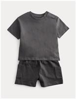 Pure Cotton Shirt & Cargo Shorts Outfit (0-5 Yrs)