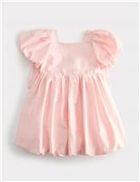 M&S Taffeta Bow Dress (2-16 Yrs) Pale Pink