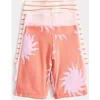M&S 3 Pack Cotton Rich Island Cycling Shorts (2-8 Yrs) Multi