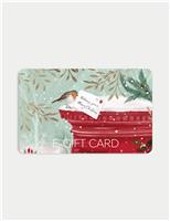 Christmas Robin Post Box E-Gift Card
