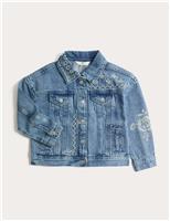 M&S Denim Cross Stitch Jacket (2-10 Yrs) Denim