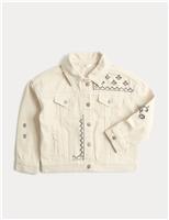 Denim Embroidered Jacket (2-10 Yrs)