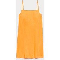 M&S Square Neck Mini Shift Dress with Linen Mango