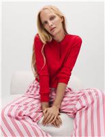Cotton Rich Henley Striped Pyjama Set