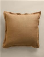 M&S Pure Linen Cushion Soft Green