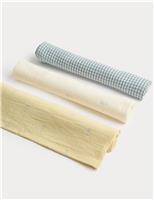 M&S 3 Pack Boys' Pure Cotton Muslins Gift Set Pale Gold