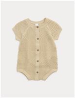 Pure Cotton Unisex Knitted Romper (7lbs-2 Yrs)