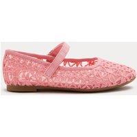 M&S Kids' Stitched Mesh Ballet Pumps (4 Small-2 Large) Pink Mix