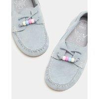M&S Kids' Suede Charm Boat Shoes (10 Small - 2 Large) Blue