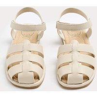 M&S Kids' Metallic Fisherman Sandals (4 Small - 6 Large) Cream
