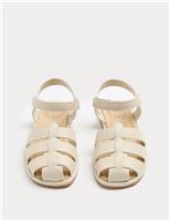 Kids Metallic Fisherman Sandals (4 Small - 6 Large)