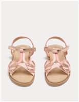 Kids Metallic Shell Sandals (4 Small - 2 Large)