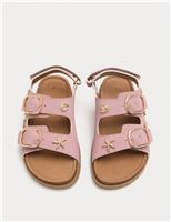 Kids Metallic Shell Sandals (4 Small-2 Large)