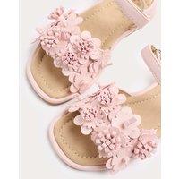 M&S Kids Flower Strap Sandals (4 Small-2 Large) Pink