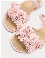 Kids Flower Strap Sandals (4 Small-2 Large)