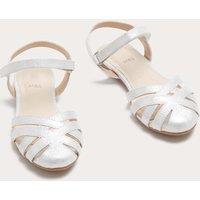 M&S Kids' Glitter Sandals (4 Small-2 Large) Silver