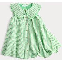 M&S Pure Cotton Striped Collared Dress (2-8 Yrs) Multi