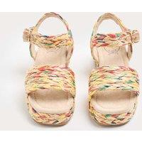 M&S Kids' Raffia Wedge Sandals (10 Small - 6 Large) Multi
