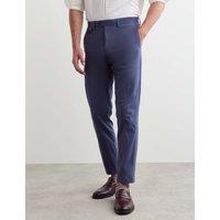 JAEGER Tailored Fit Italian Cotton Chinos Dark Blue