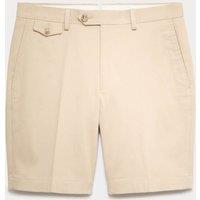 JAEGER Cotton Rich Lightweight Shorts Beige