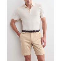 JAEGER Cotton Rich Lightweight Shorts Beige