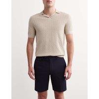 JAEGER Cotton Rich Lightweight Shorts Navy