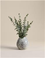 Artificial Eucalyptus Arrangement in Ceramic Pot