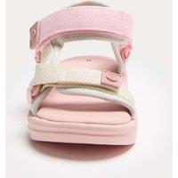 M&S Kids' Rip Tape Open Toe Ombre Trekkers (4 Small-2 Large) Pink Mix