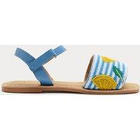 M&S Kids' Beaded Lobster Riptape Sandals (10 Small - 4 Large) Blue Mix