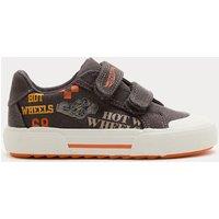 M&S Kids Hot Wheels Riptape Trainers (4 Small-2 Large) Grey Mix
