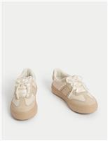 M&S Kids' Lace Detail Trainers (9 Small - 7 Large) Pink