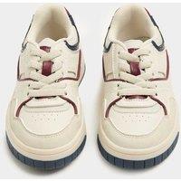 M&S Kids' Low Top Skate Trainers (4 Small-2 Large) Burgundy Mix