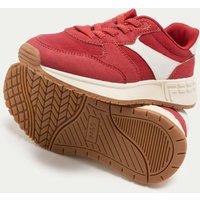 M&S Kids Ultra Lace Up Trainers (4 Small-7 Large) Red