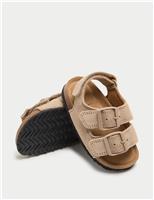 Kids Mini Me Suede Footbed Sandals (3 Small - 4 Small)