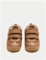 M&S First Walker Suede Riptape Trainers (2-5 Small) Tan