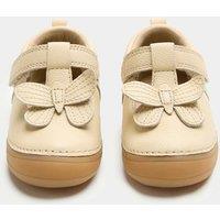 M&S Kids' Leather Butterfly Mary Jane Shoes (2 Small-5 Small) Yellow