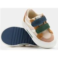 M&S Baby Canvas Riptape Trainers (3 Small - 4 Small) Green Mix