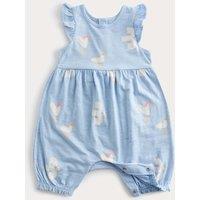 M&S Pure Cotton Seagull Romper (0-3 Yrs) Blue Mix