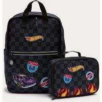 M&S 2pc Hot Wheels Backpack & Lunchbox Black