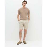 M&S Pure Cotton Garment Dyed Knitted T-Shirt Mushroom