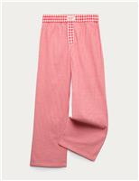 Pure Cotton Gingham Pyjama Bottoms (6-16 Yrs)
