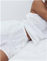 Pure Cotton Floral Grid Check Pyjama Shorts