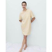 M&S Cotton Modal Printed Minishirt Yellow Mix