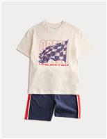 Cotton Rich Racing Graphic Shortie Pyjamas (1-16 Yrs)