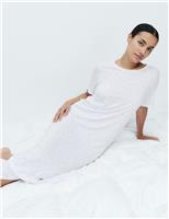 Cotton Modal Printed Long Nightdress