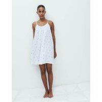 M&S Muslin Printed Short Chemise White Mix